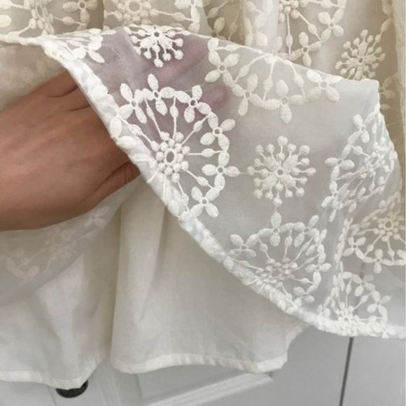 Embroidered White Dress - Picture 7 of 7